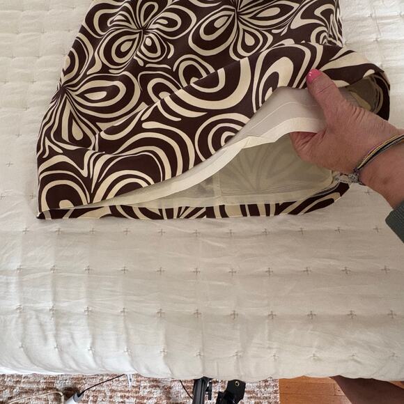 J. McLaughlin Sleeveless Sheath Dress Women's 4 | Brown & Cream | EUC - Picture 7 of 13